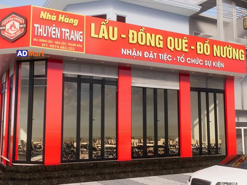 Biển quảng cáo lẩu in UV bền đẹp, nổi bật