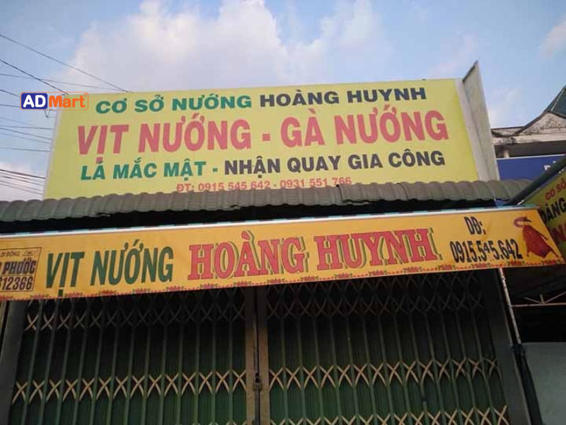 Gợi ý công nghệ in UV biển quảng cáo bán gà 