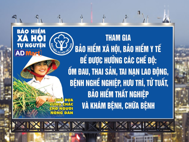 Xu hướng sử dụng in UV cho biển quảng cáo bảo hiểm hiện đại, bền đẹp