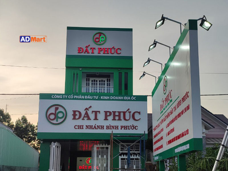 Mẫu biển quảng cáo bất động sản đẹp in UV, đẹp, ấn tượng