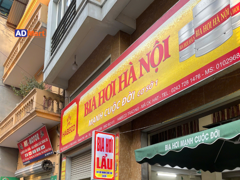 In UV biển quảng cáo bia hơi Hà Nội – Giải pháp bền đẹp, thu hút khách
