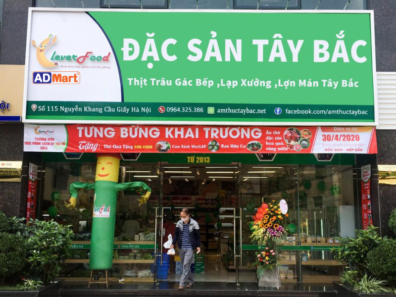 Biển quảng cáo đặc sản Tây Bắc in UV – Giải pháp hiển thị bền đẹp, hút khách