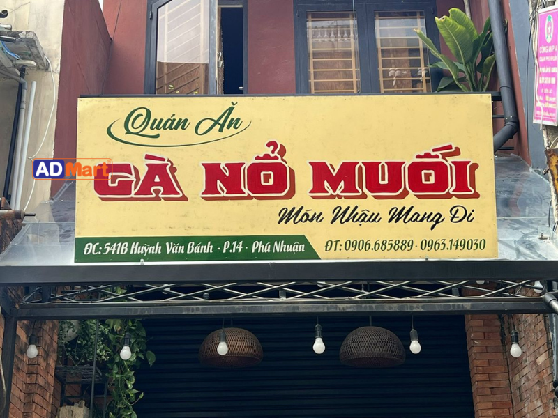 Công nghệ in UV cho biển quảng cáo đồ ăn sắc nét, bền màu lâu dài
