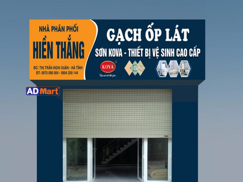 Biển quảng cáo gạch ốp lát là gì? Lý do chọn in UV cho biển quảng cáo
