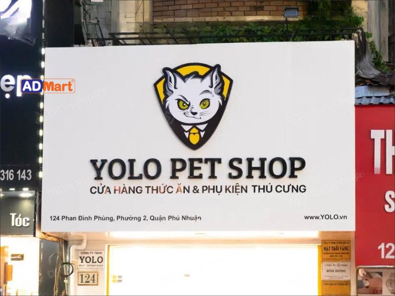 Biển quảng cáo Pet shop in bạt đẹp, giá tốt