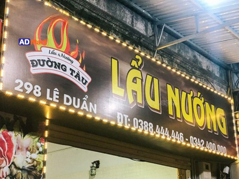 Biển quảng cáo quán nướng in UV – Giải pháp thu hút khách hiệu quả