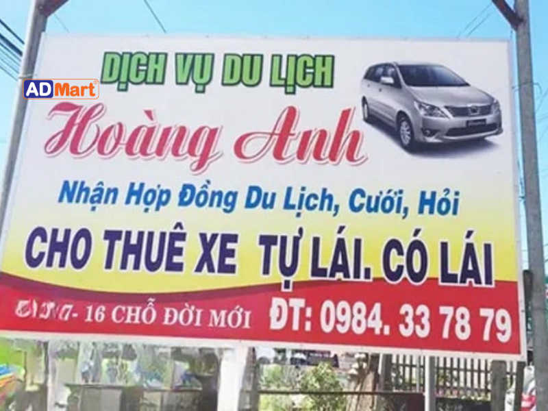 Biển quảng cáo taxi in UV bền màu, nổi bật 24/7