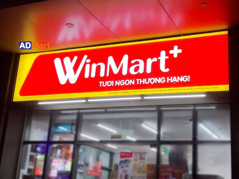 Biển quảng cáo Winmart in bạt UV siêu bền