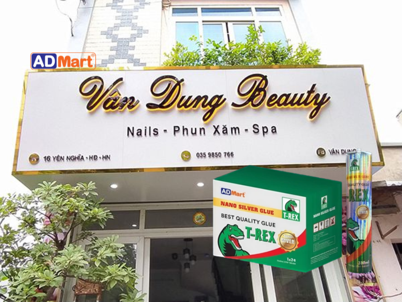 Biển spa chữ nổi là gì? Gợi ý keo dán chữ nổi chất lượng cao 