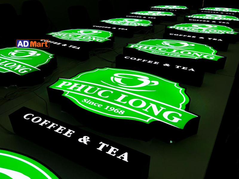 Hộp đèn quán cafe LED đẹp – Bền, sáng mạnh, giá tốt