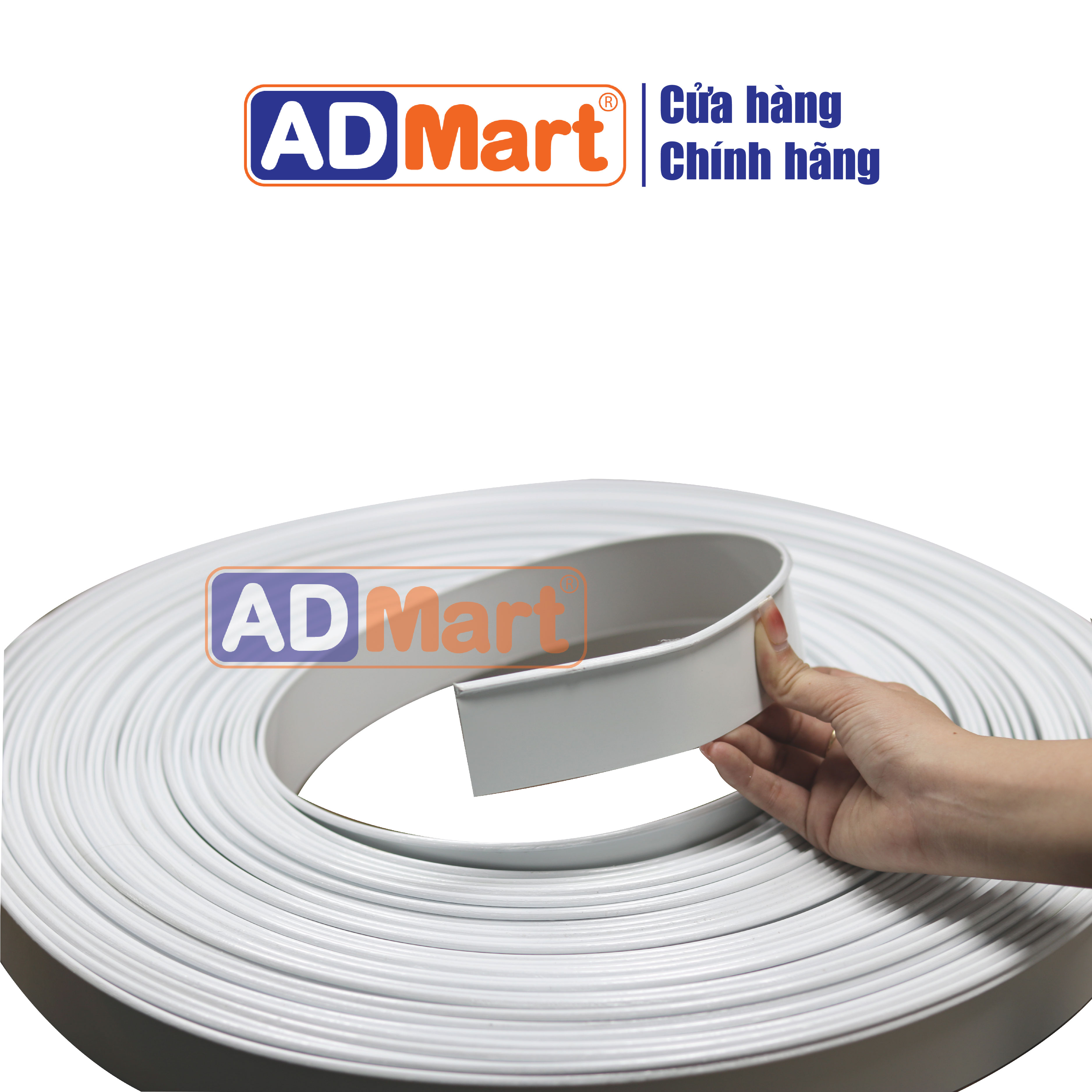 Gáy nhôm V trắng