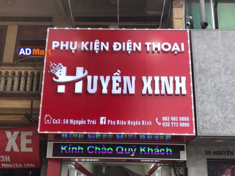 Bảng hiệu linh kiện gồm những vật tư nào?