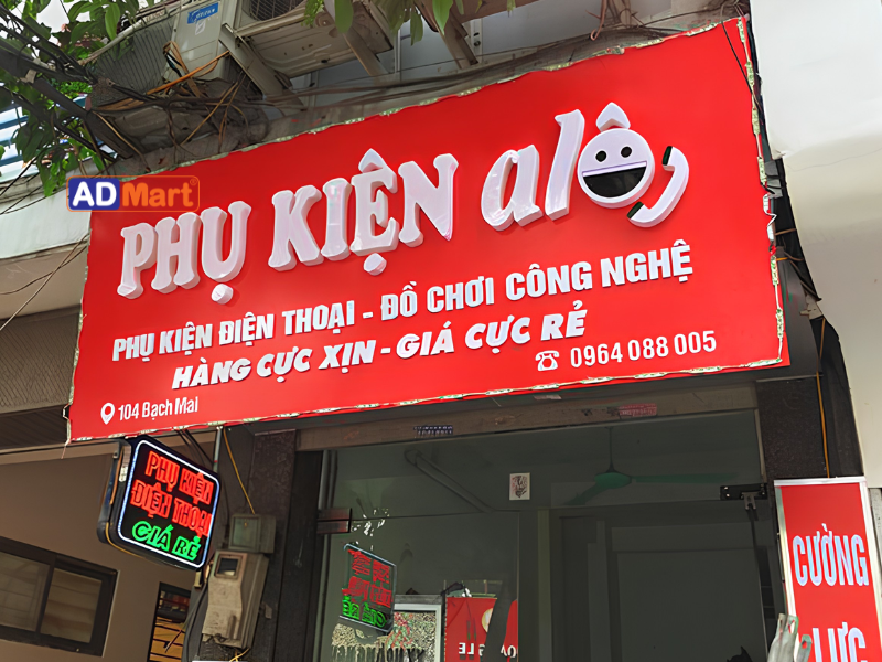 Bảng hiệu linh kiện: Kinh nghiệm chọn vật tư chất lượng cho xưởng quảng cáo