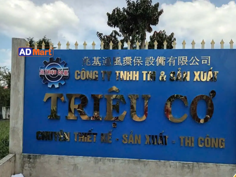 Bảng hiệu nhà máy sản xuất là gì? Các vật tư thường dùng cho bảng hiệu