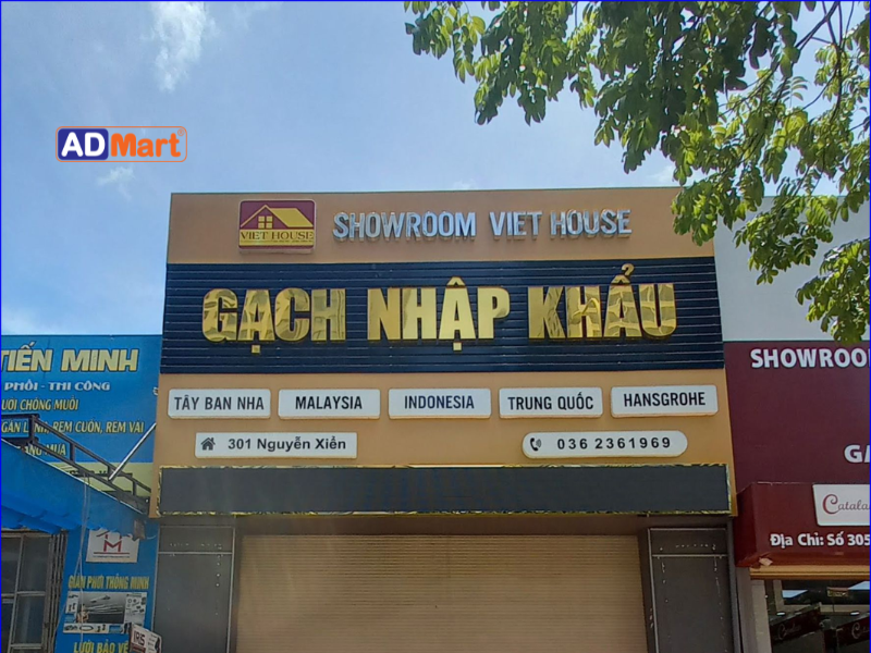 Vai trò của bảng hiệu showroom gạch