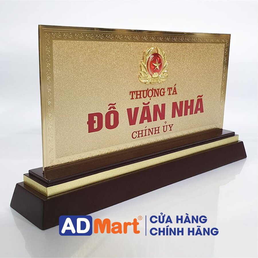 Biển chức danh công an giúp tăng tính chuyên nghiệp