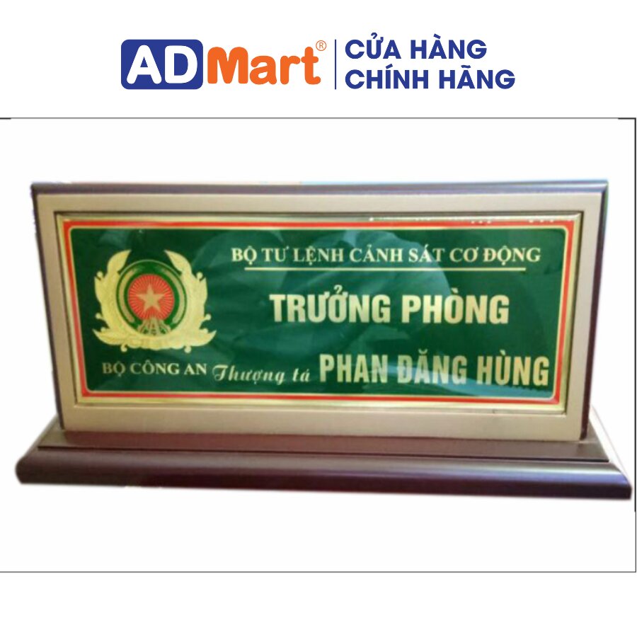 biển chức danh công an dễ dàng nhận diện