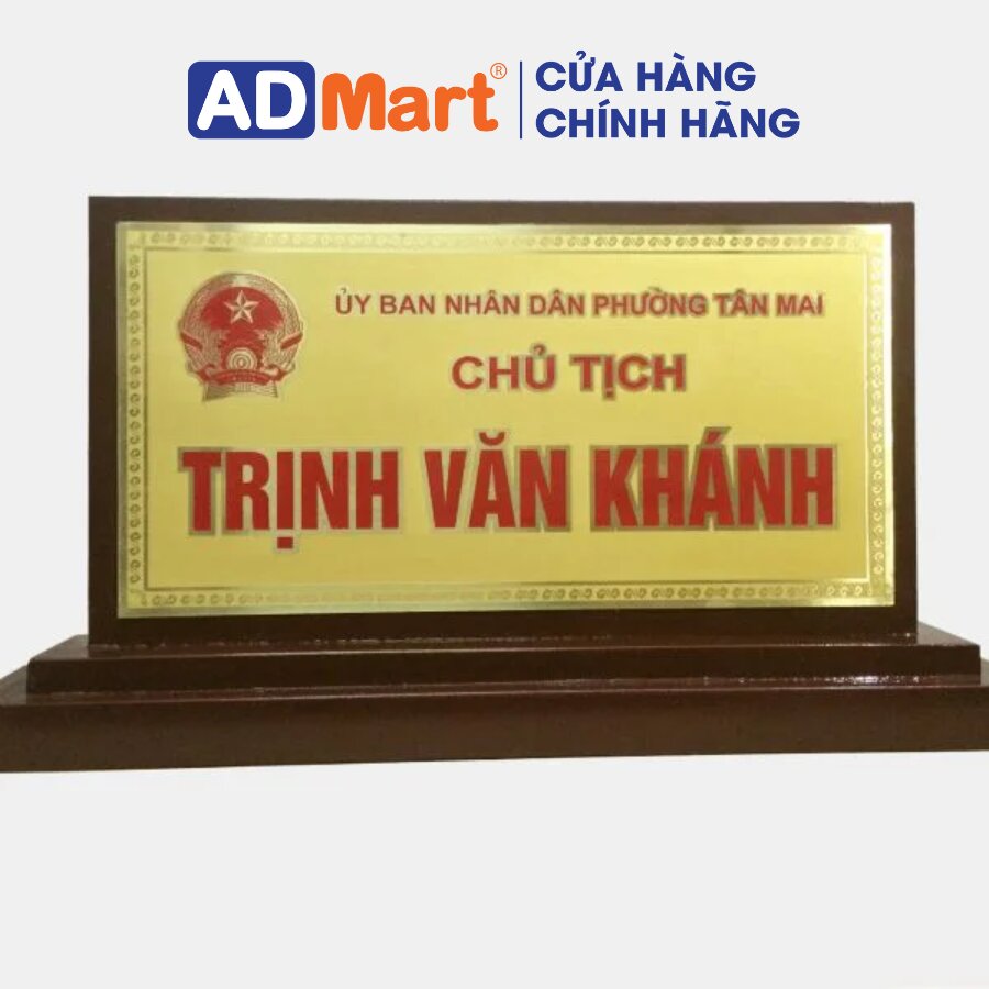 làm biển chức danh để bàn chất lượng cao