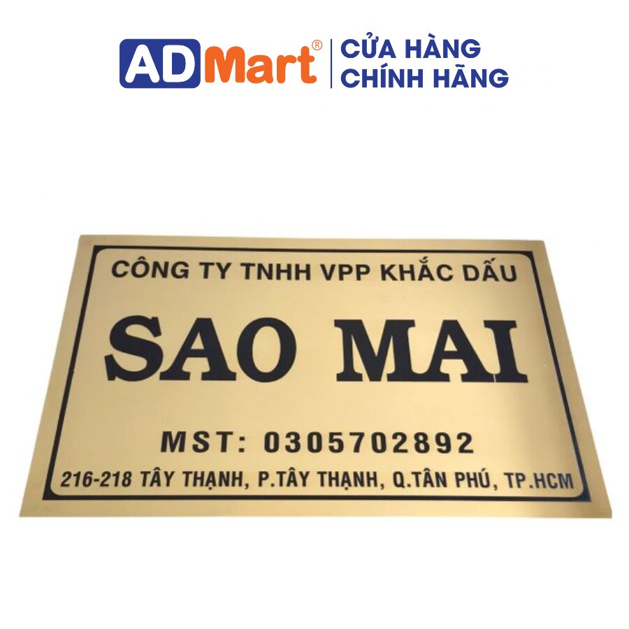 Biển chức danh inox công ty có tính thẩm mỹ cao