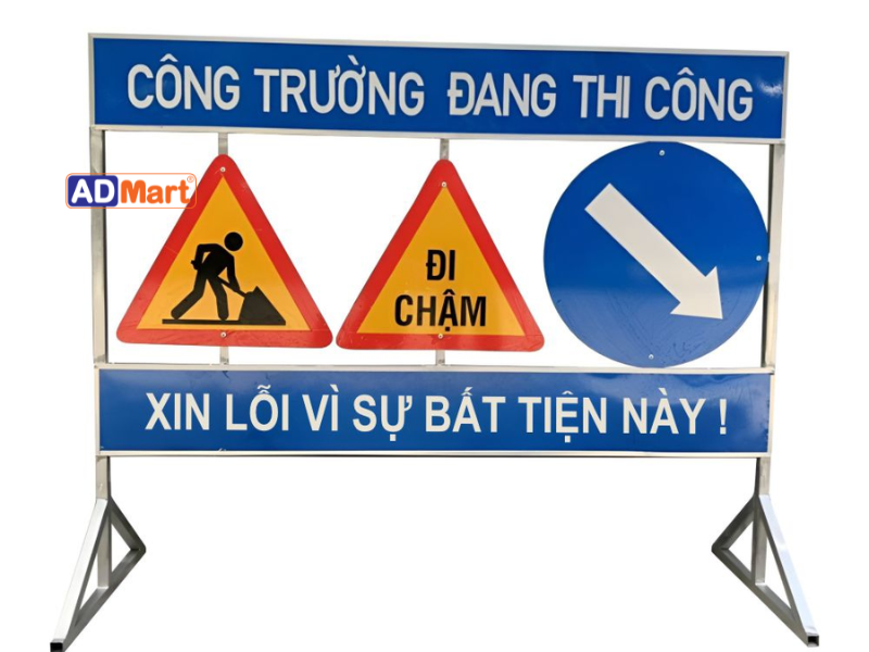 Biển khu vực thi công cần thể hiện những thông tin gì?