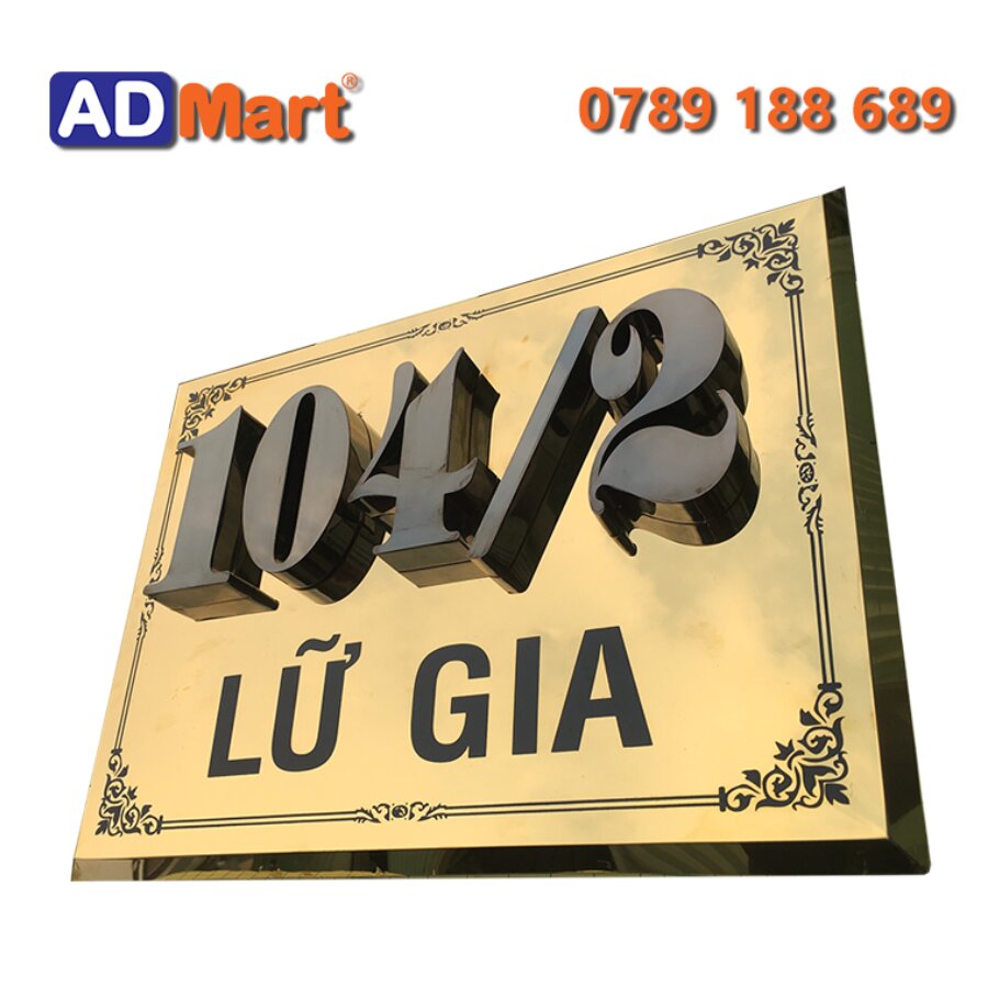 biển số nhà an mòn chất liệu bền bỉ