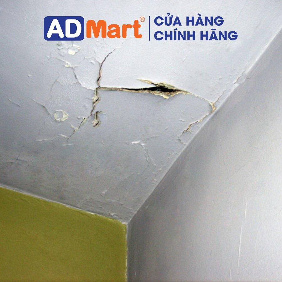 keo t-rex khắc phục vết nứt trần nhà